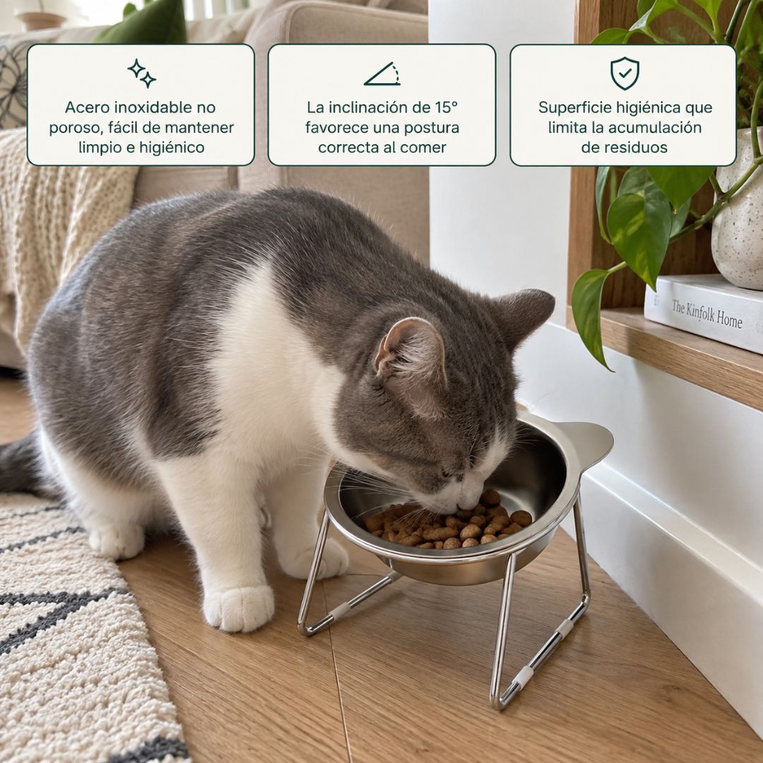 Comedero ortopédico - Gato